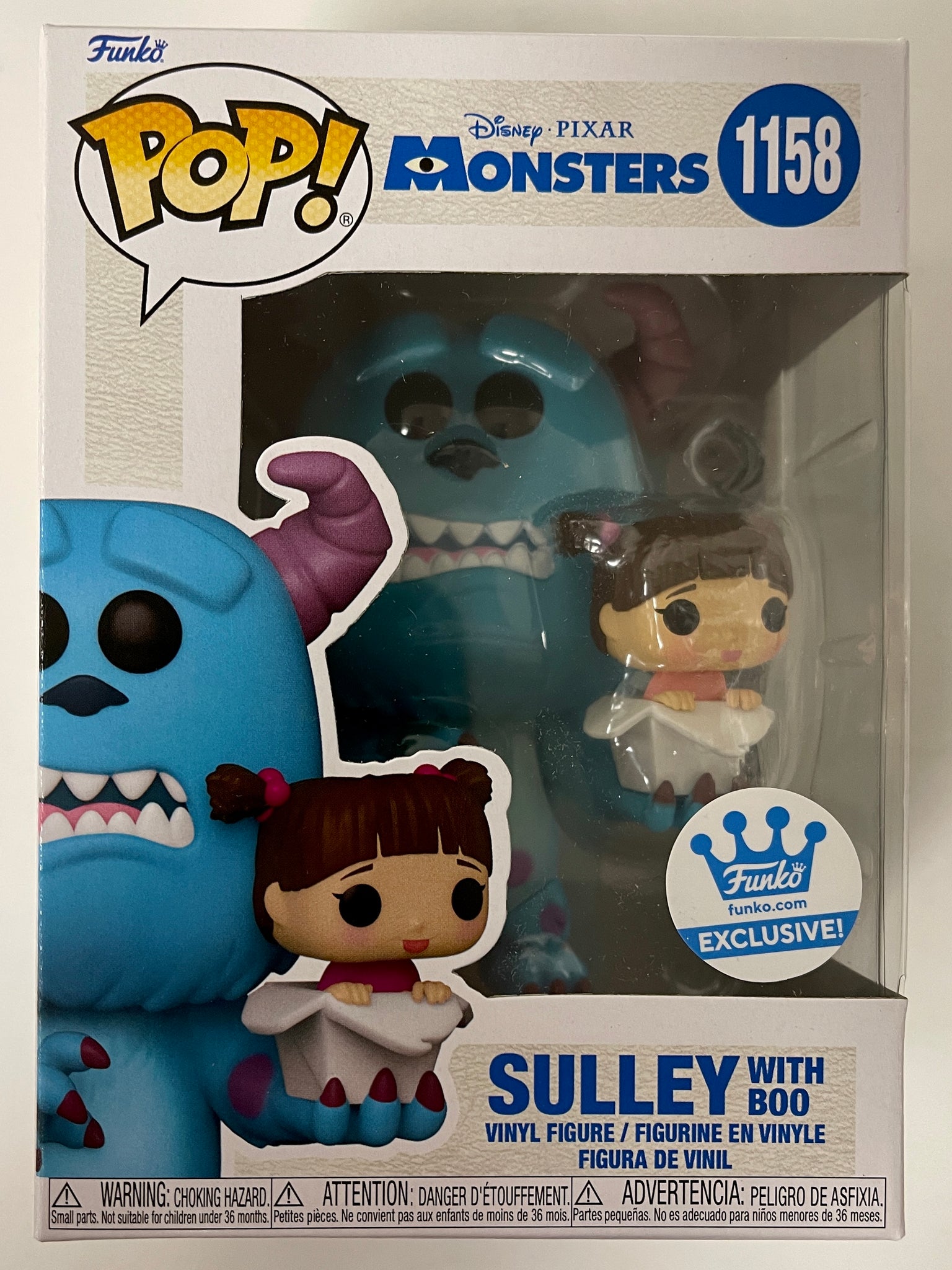 Funko Pop! 59150 Monsters Inc Sulley with Boo Exclusive #1158