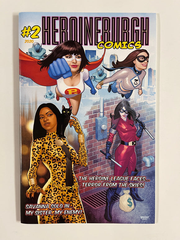 Heroineburgh Comics #2 Pittsburgh Local Comic Book Female Super Heroes Vendetta