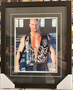 Stone Cold Steve Austin Signed & Framed 11x14 Photo With JSA COA WWE WWF