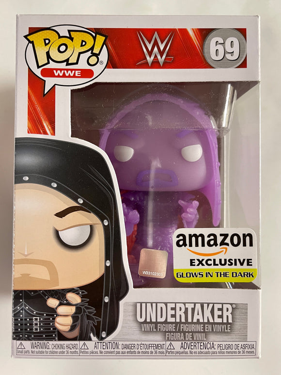 Funko Pop! WWE Undertaker #69 Glow In The Dark Wrestling GITD Amazon Exclusive