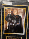 David Prowse Signed & Custom Framed Star Wars Darth Vader Promo Photo JSA COA