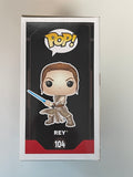 Funko Pop! Star Wars Rey With Lightsaber #104 The Force Awakens 2016 Vaulted
