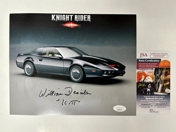 William Daniels Signed KITT Knight Rider 8x10 Photo With JSA COA Industries 2000