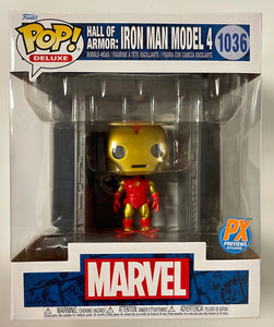 Funko Pop! Deluxe Hall Of Armor Iron Man Models 4 #1036 Marvel 2022 PX Previews Exclusive
