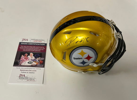 Diontae Johnson Signed Pittsburgh Steelers WR Flash Alt Mini Helmet With JSA COA
