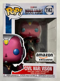 Funko Pop! Marvel Civil War: Vision #1143 Captain America Build A Scene 2023 Exclusive