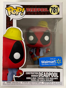 Funko Pop! Marvel Construction Worker Deadpool #781 Walmart 2021 Exclusive