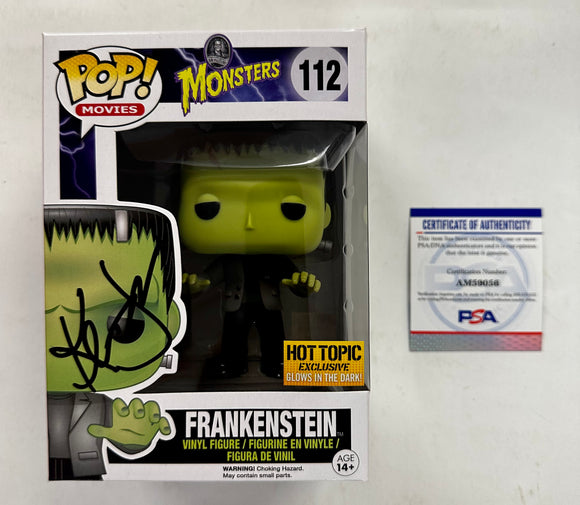 Kevin James Signed Frankenstein Glow 2014 Vaulted Exclusive Funko Pop! #112 With PSA COA