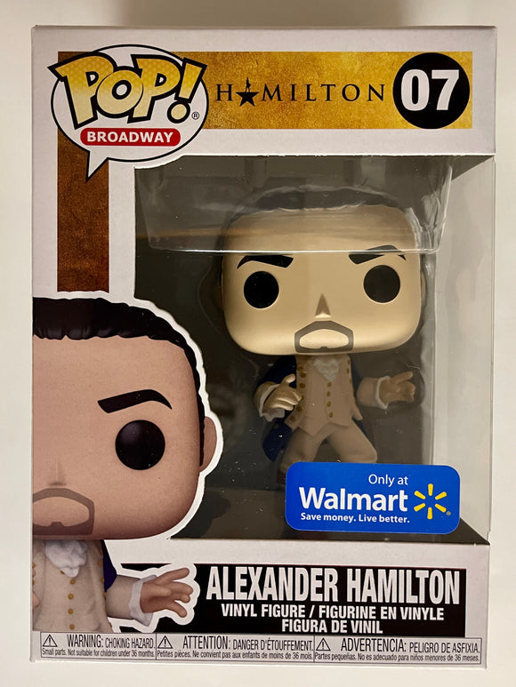 Funko Pop! Broadway Alexander Hamilton In Blue Coat #07 Walmart Exclusive