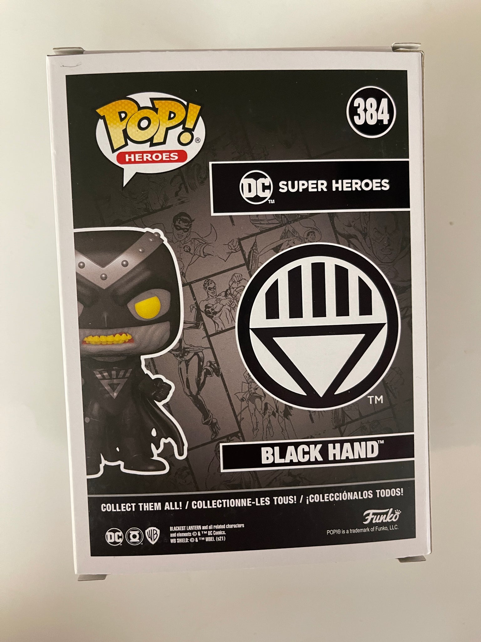 Funko Pop! DC Super Heroes Black Hand #384 Hot Topic 2021