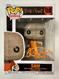 Quinn Lord Signed Trick R Treat Sam With Sack Funko Pop! #1242 With JSA COA 2022