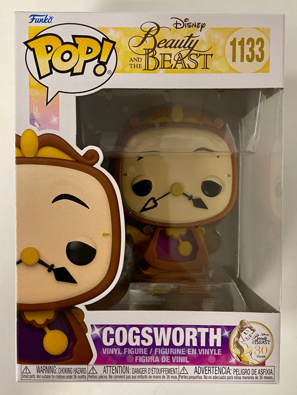 Funko Pop! Disney Cogsworth #1133 Beauty & The Beast 2021