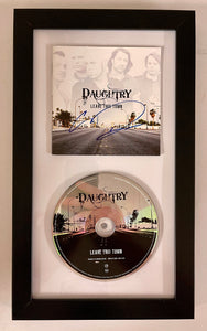 Chris Daughtry Signed Leave This Town Framed CD With JSA COA American Idol
