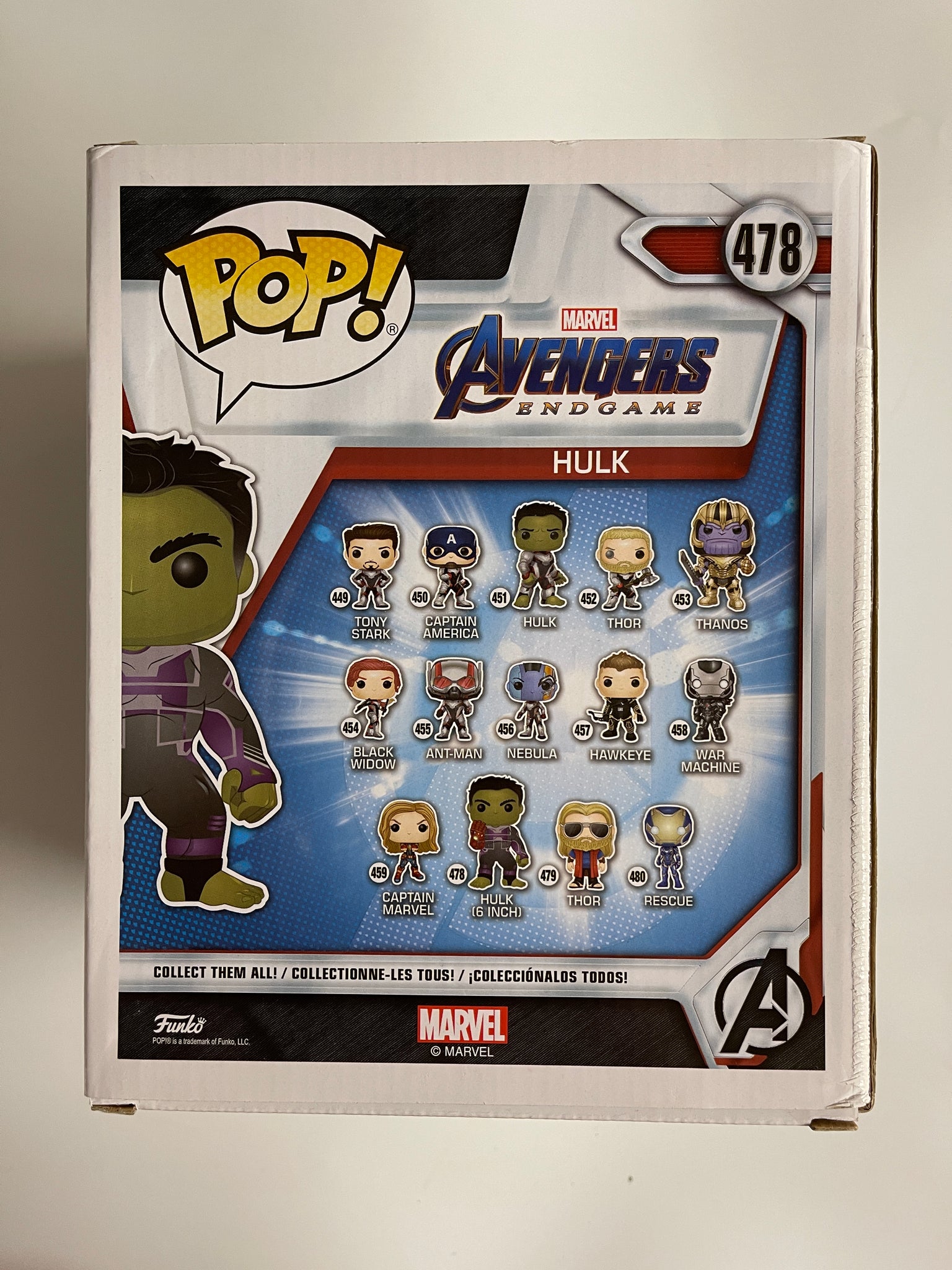 Funko POP Hulk With Gauntlet 6-Inch Marvel Avengers Endgame