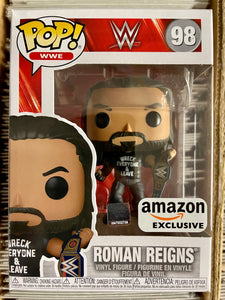 Funko Pop! Roman Reigns With WWE Championship #98 Wrestling Amazon Exclusive