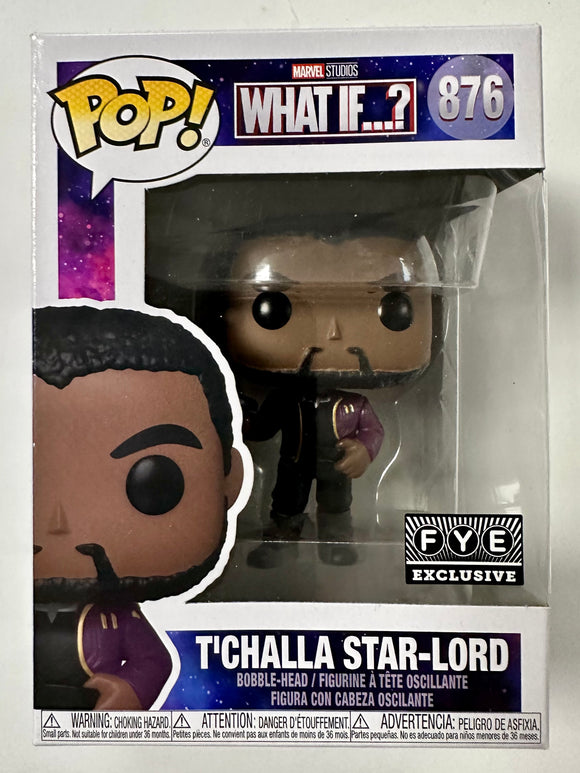 Funko Pop! Marvel T’Challa Star-Lord (Unmasked) #876 What If? 2021 FYE Exclusive