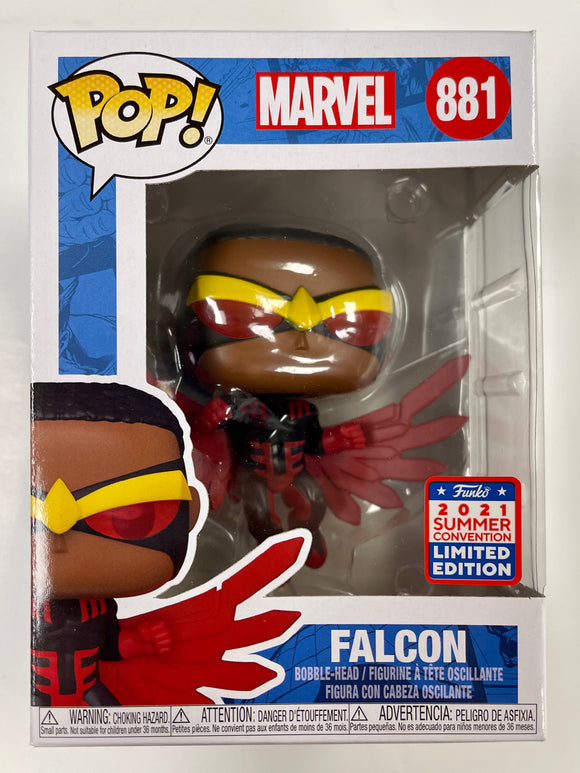 Funko Pop! Marvel Comics Falcon #881 SDCC 2021 Summer Con Exclusive
