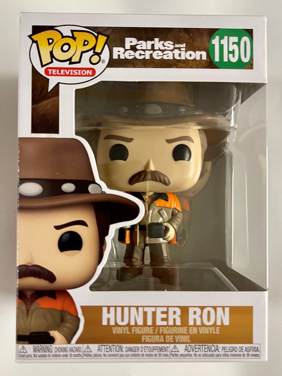 Funko Pop! Television Hunter Ron Swanson W/ Hat #1150 Parks And Recreation 2021
