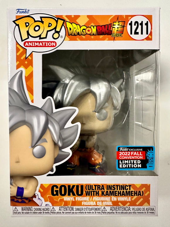 Funko Pop! Animation Goku (Ultra Instinct With Kamehameha) #1211 Dragon Ball NYCC 2022 Fall Con Exclusive