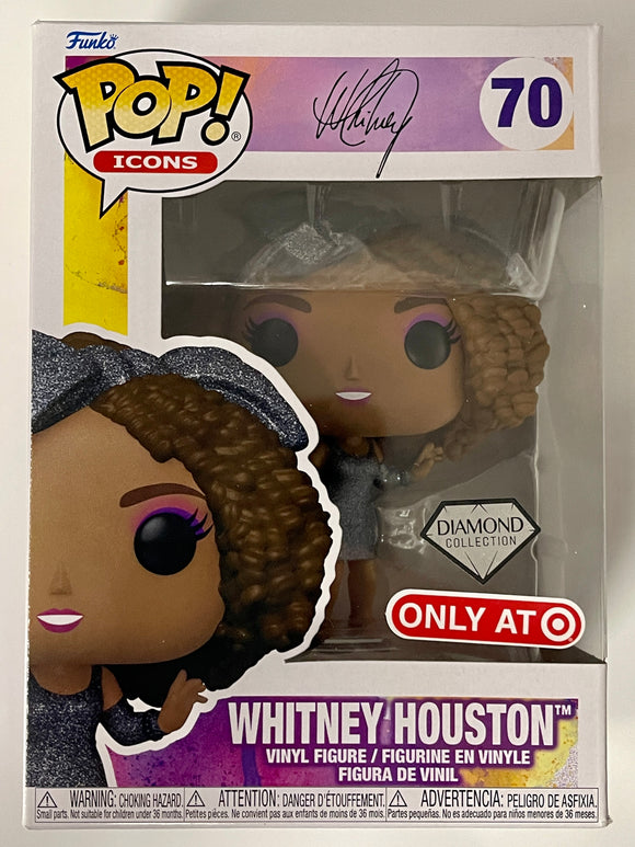 Funko Pop! Icons Diamond Whitney Houston #70 Target 2022 Exclusive Side Dmg