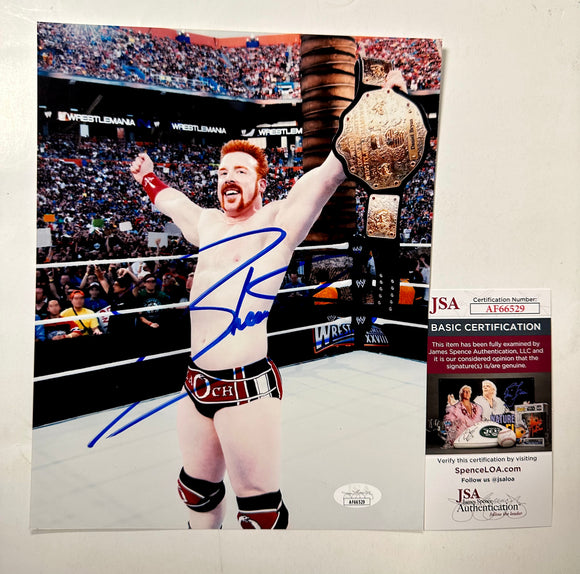 Sheamus WWE Superstar Signed 8x10 Photo With JSA COA Great White Celtic Warrior