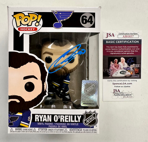 Ryan O’Reilly Signed St Louis Blues Funko Pop! #64 With JSA COA NHL Hockey