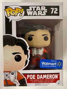 Funko Pop! Star Wars Poe Dameron #72 The Force Awakens Walmart 2015 Vaulted Exclusive