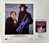 The Undertaker WWF WWE Superstar Signed Promo Photo P-229 With JSA COA