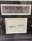 Natalie Portman Signed & Custom Framed Star Wars Queen Padme Amidala W/ JSA LOA