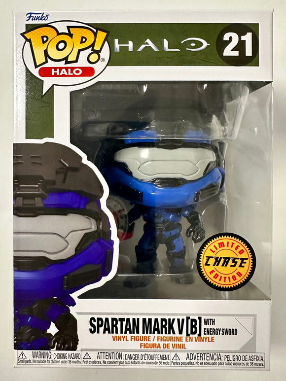 Funko Pop! Games Chase Spartan Mark V (B) With Energy Sword #21 Halo 2021