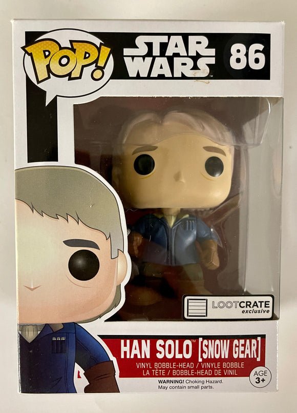 Funko Pop! Star Wars Han Solo (Snow Gear) #86 Loot Crate 2015 Vaulted Exclusive