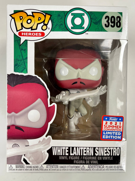 Funko Pop! DC Heroes White Lantern Sinestro #398 SDCC 2021