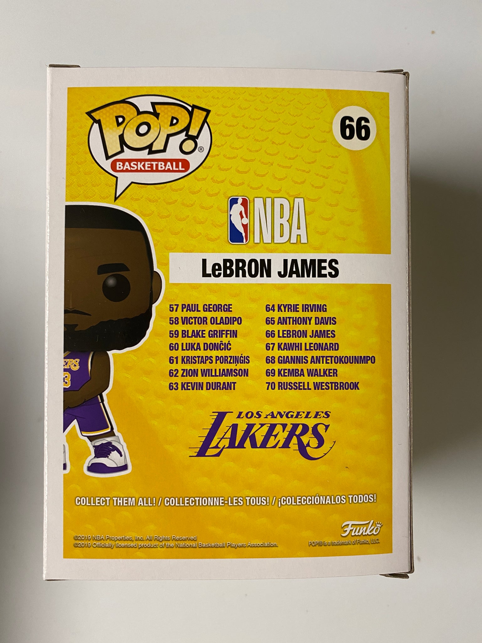 Funko, Toys, Funko Pop Lebron James Lakers Yellow Jersey