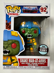 Funko Pop! Retro Toys Masters of The Universe Snake Man-At-Arms #92 Specialty Series