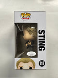 Musician Sting Signed The Police Funko Pop! Rocks #118 With JSA COA