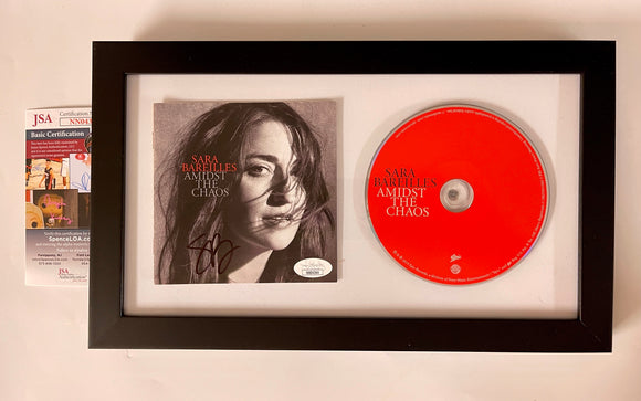 Sara Bareilles Signed & Framed Amidst the Chaos CD Booklet W/ JSA COA Love Song