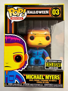 Funko Pop! Movies Blacklight Michael Myers With Knife #03 Halloween EE Exclusive