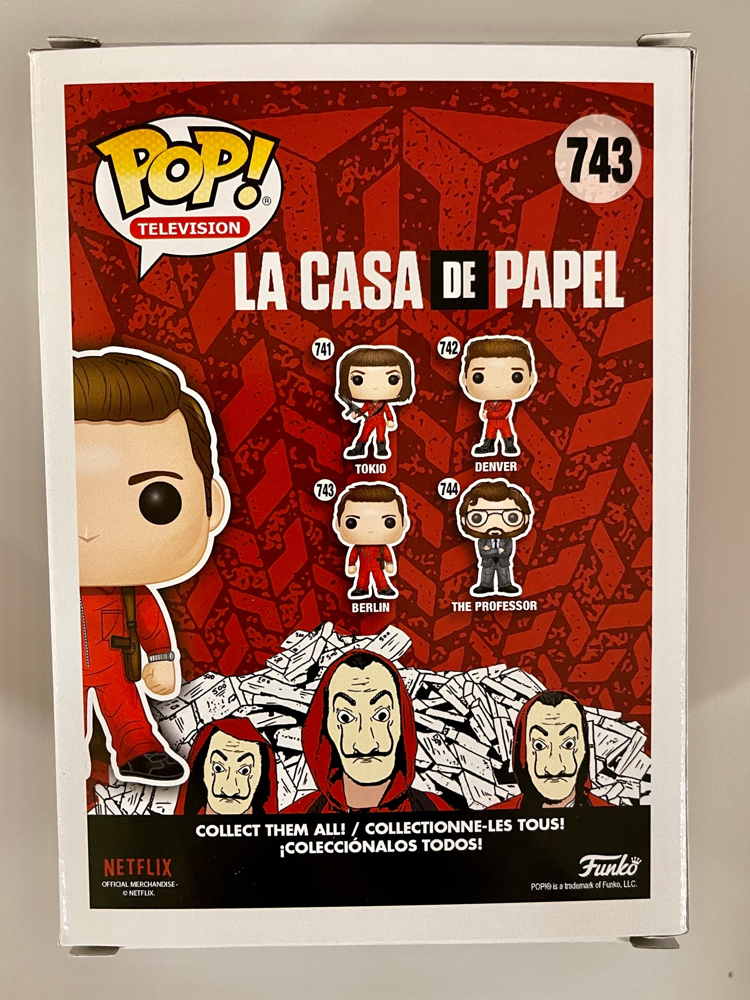 La Casa De Papel Pop! Vinyl Figure Berlin with Dali Mask (Chase) [743 La Casa De Papel Pop! Vinyl Figure Berlin with Dali Mask (Chase) [743