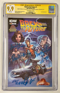Back To The Future 1 CGC 9.9 4X Cast Signed Campbell Variant Michael J Fox Lloyd