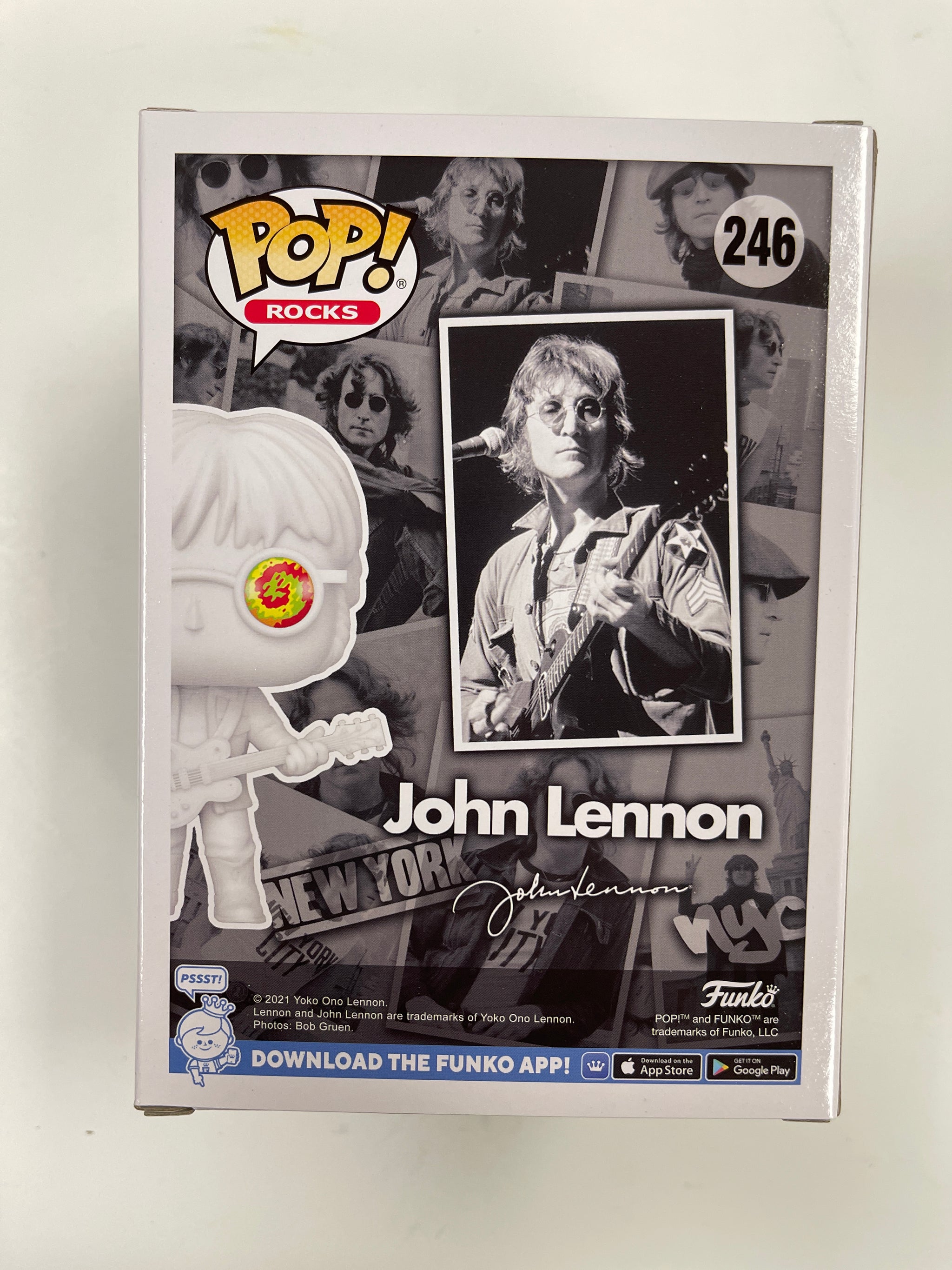Funko Pop! Rocks John Lennon With Psychodelic Shades #246 EE