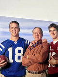 Archie Manning With Sons Peyton & Eli Signed 8X10 Photo With JSA COA