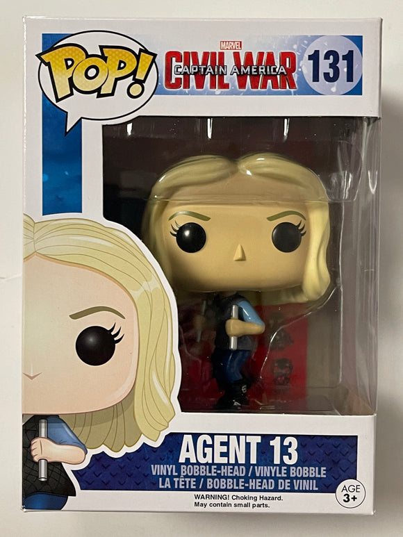 Funko Pop! Marvel Agent 13 (Sharon Carter) #131 Captain America Civil War 2015 Vaulted