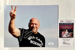 Dana White Signed Matte 8X10 Photo With JSA COA UFC Owner MMA