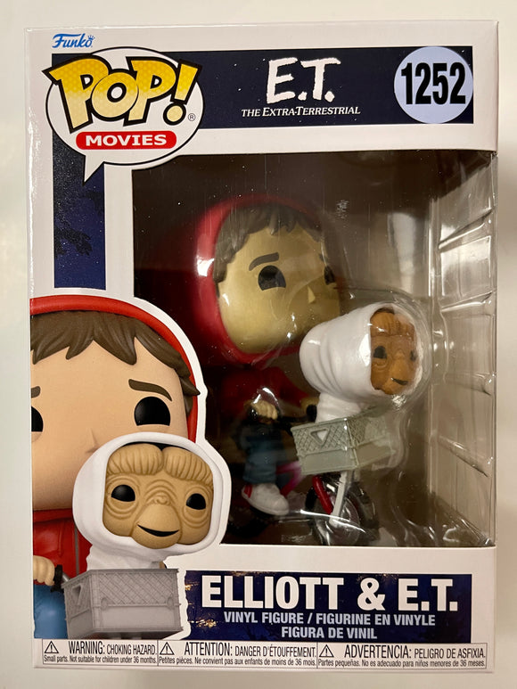 Funko Pop! Movies Elliott And E.T On Bike #1252 E.T. The Extra Terrestrial 2022
