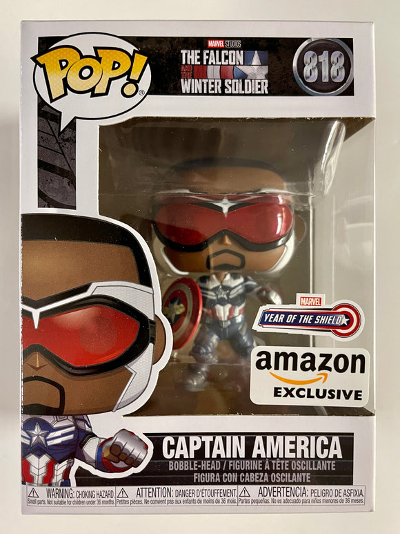 Funko Pop! Marvel Sam Wilson Captain America #818 YOTS Amazon Exclusive