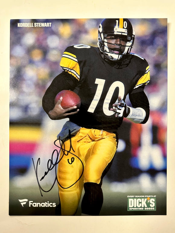 Kordell “Slash” Stewart Signed Pittsburgh Steelers 8x10 NFL Photo