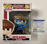 Eric Stuart Signed Seto Kaiba Yu-Gi-Oh! Funko Pop! #388 With PSA/DNA COA