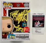 Rob Van Dam Signed WWE Wrestling Funko Pop! & Pin Money in the Bank Exclusive #117 With JSA COA