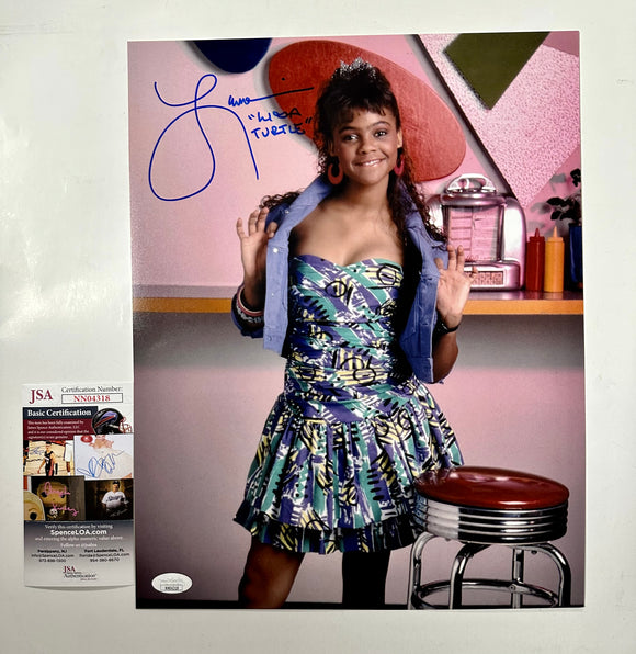 Lark Voorhees Signed Lisa Turtle Saved By The Bell 11x14 Matte Photo With JSA COA